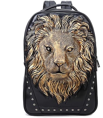 Amazon.com: Berchirly 3D Lion Head Backpack Shoulder Outdoor